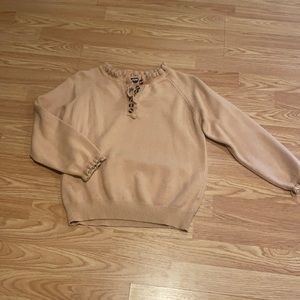 ✨2 for $15✨Ruffle Neckline and Hem Sweater